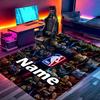 Custom Name Personalized NBA Print Carpet, Versatile Home Decor Rug, for Playroom, Apartment, Balcony, Entryway, Hallway Gift
