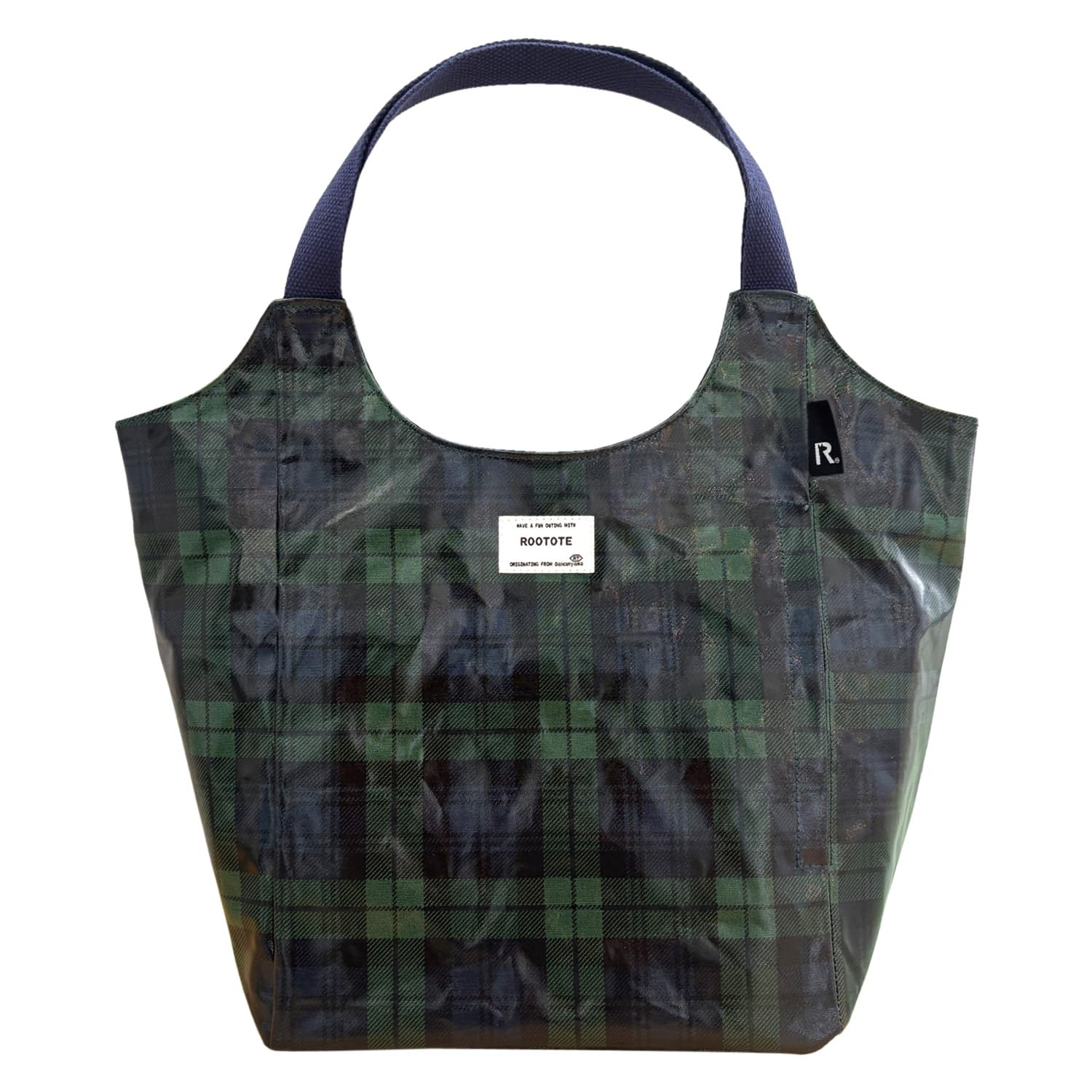

[Rootote] EU Round Laminated T-Shirt Green Kay 01