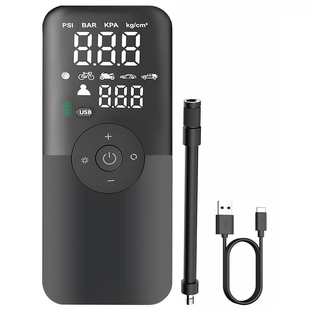 Cordless Car Tyre Inflator Portable Compressor For Motocycle Bicycle Balls Rechargeable Air Pump Digital Tire Inflator