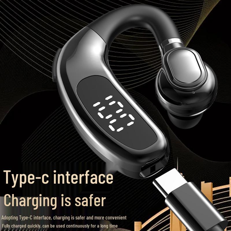 2025 Wireless Bluetooth Single Ear Hook Headphones for Driving, Compatible with Huawei, Vivo, Apple, Oppo, and Xiaomi