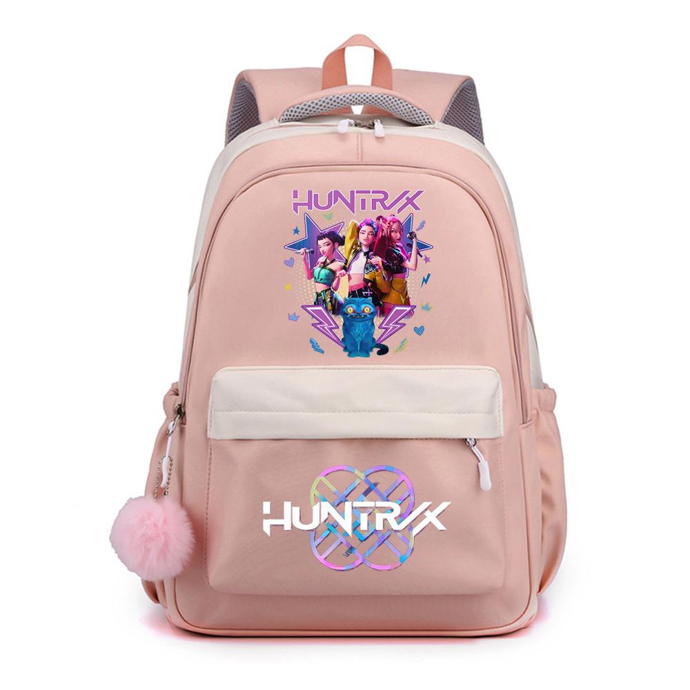 Zaino Stampato K-Pop Cartone Animato Anime per Studente Ragazzo Ragazza Zaino Scolastico Borsa per Libri Regalo Bambino Donna Grande Capacità Impermeabile Borsa da Viaggio Mochila