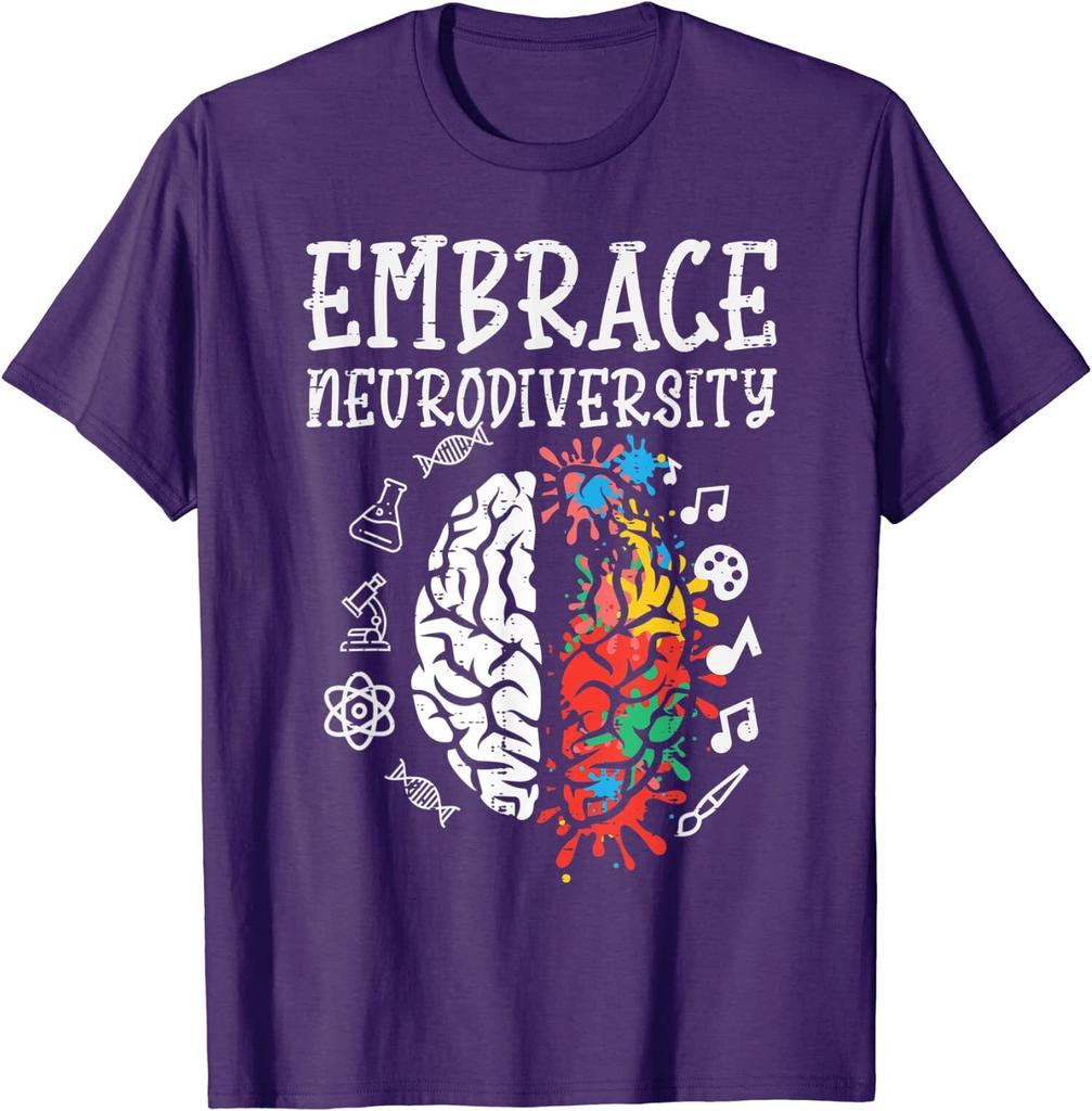 Embrace Neurodiversity Autism Awareness ASD Gift Unisex T-Shirt