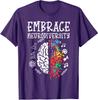Embrace Neurodiversity Autism Awareness ASD Gift Unisex T-Shirt