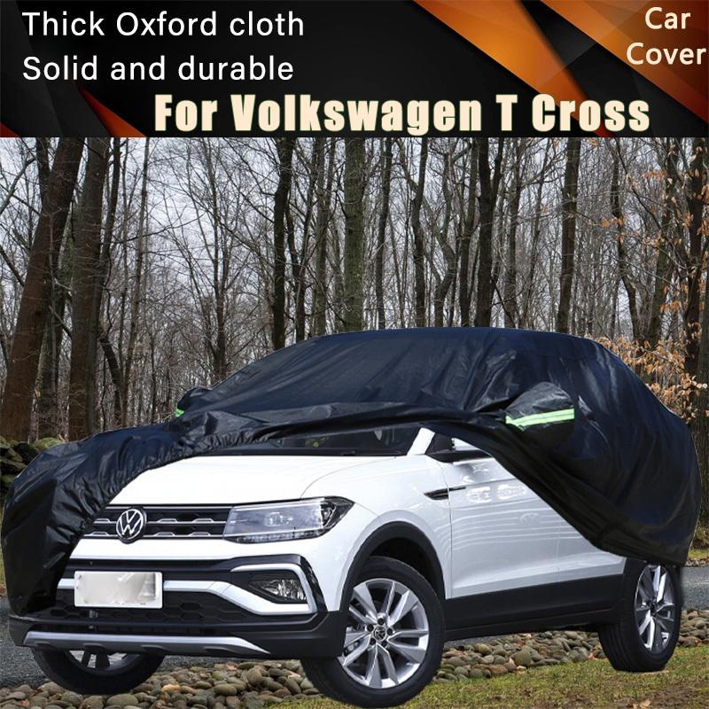 For Volkswagen T Cross Car Full Outer Covers Outdoor Waterproof Dustproof Sun Rain Snow Protection Exterior Car Accessories