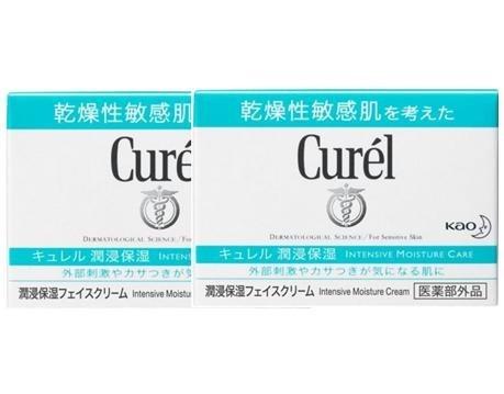 Set of 2 Kao Curel Moisturizing Face Cream (40g) - Curel Sensitive Skin Cream [Quasi-drug]