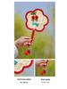Cherry Handmade Mini Cattail Fan - Cute Cartoon Design, Portable Ancient Chinese Style for Summer