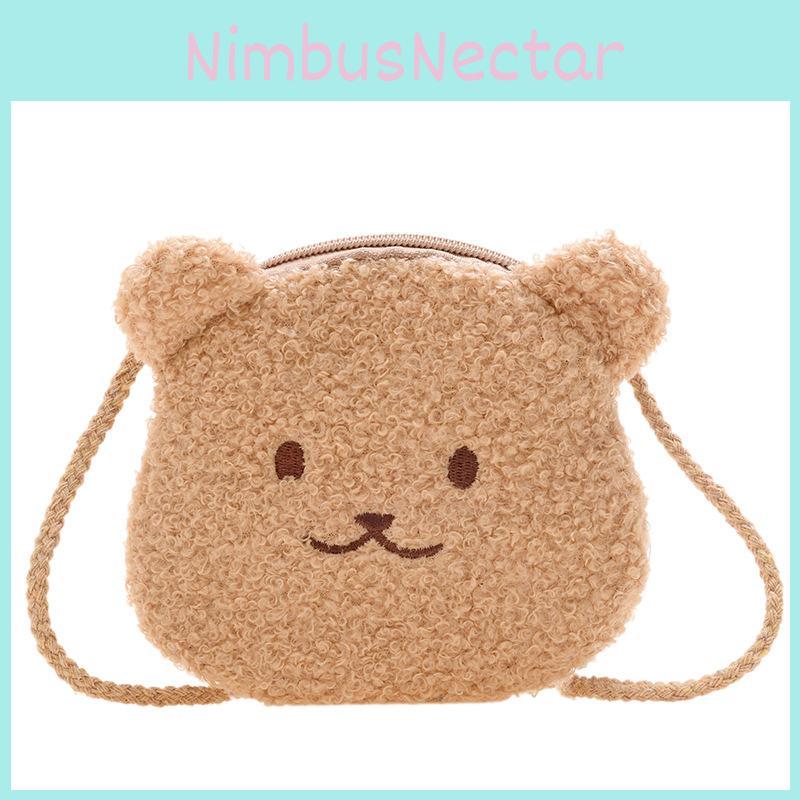 2021 New Sheepskin Children's Coin Purse Cute Girls' Shoulder Bag Trendy Single-shoulder Bag