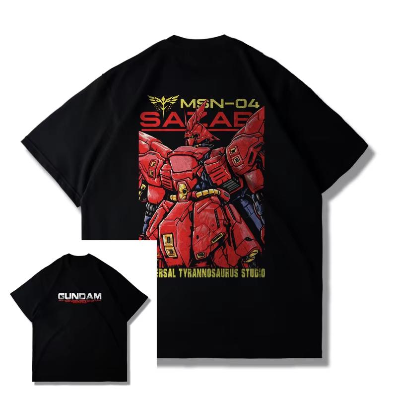 2026 Gundam Graphic T Shirts Unisexs Clothing Summer Y2k Clothes Women Short Sleeve Tee Casual Anime Streetwear Clothing Tops Ins