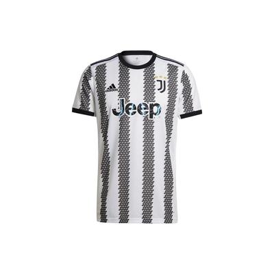 Juventus Fan Embroidered Badge Geometric Stripe Soccer Jersey V3 Men Tops White H38907