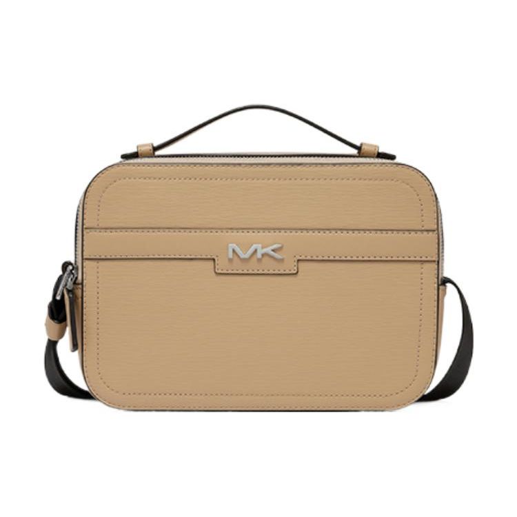 

Michael Kors MK Cooper Solid Color Letter Logo Casual Zipper Camera Bag Men Shoulder Bag Camel 37F3COLL6U-251 Basic Set (Bag+Dust Bag)