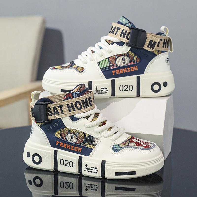 

Женские высокие повседневные кеды для скейтборда, дышащие, новая весна-осень 2025, трендовые, универсальные, нишевые, ретро-кеды, кеды на платформе-маффин 44