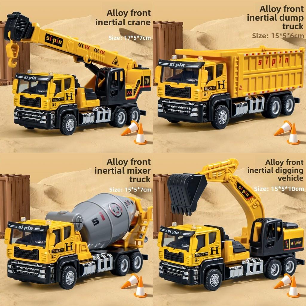 Childrens Alloy Excavator Toy With Inertia Drive For Engineering Play And Handeye Coordination