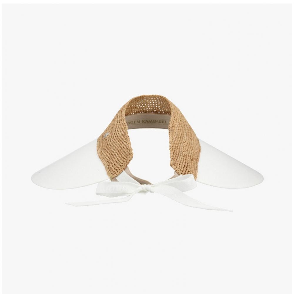 Helen Kaminski Rosalie Natural Off White Sun Cap Hat50610