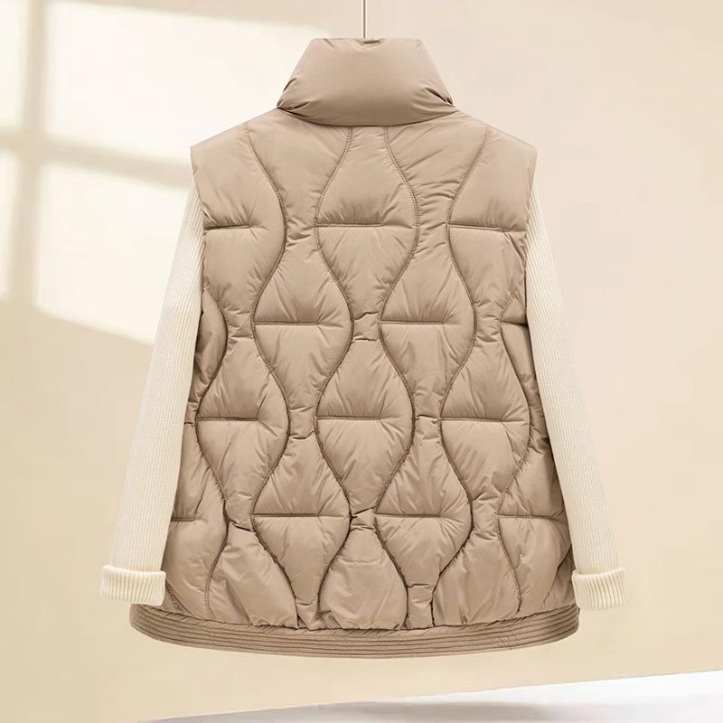 Winter Women's Stand-up Collar Short Down Vest