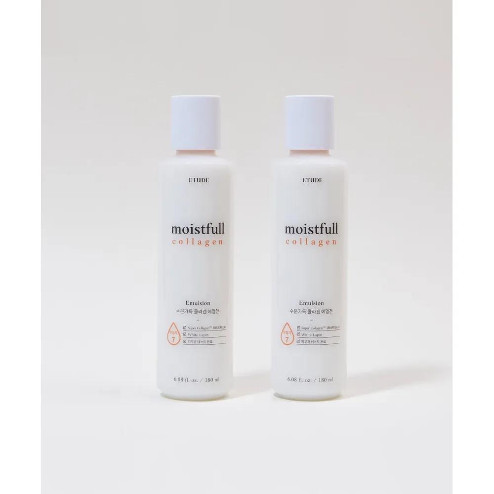 Moisture-Rich Collagen Emulsion 180ml x 2 / Hydrating Skin Care Lotion