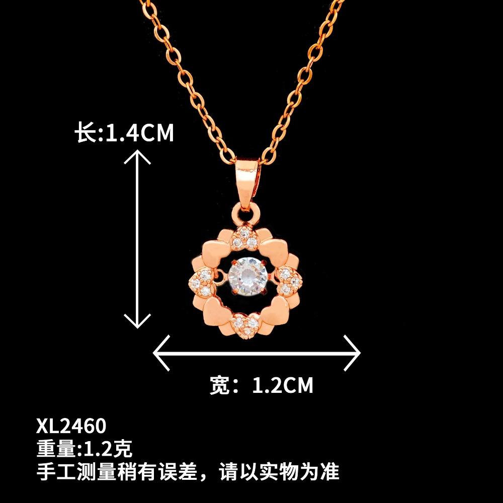 

Necklace Smart Heart to Heart Titanium Steel Necklace Women s Non-Fading Cold Wind Temperament Clavicle Chain Necklace Jewelry