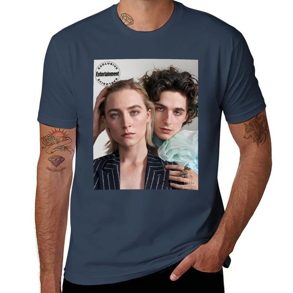 Timothe And Saoirse Poster Tshirt Labor Work Casual Tshirt