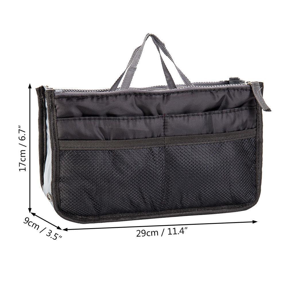 Newly Insert Liner Women's Bag Storage Bag Zip lock Bag Makeup Pouch Travel Cosmetic Handbag