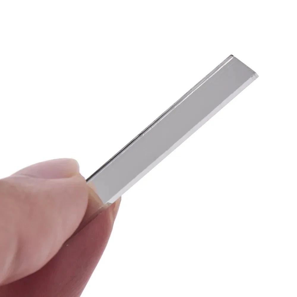 200pcs 1cmx5cm Mini LongStrip Mirror Surface Waterproof Self-adhesive Waterproof DIY Living Room Background Wall Art