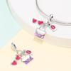 2026 Barbie Pink Girl Heart DIY Jewelry Accessories Bracelet 925 Silver Charm Beads