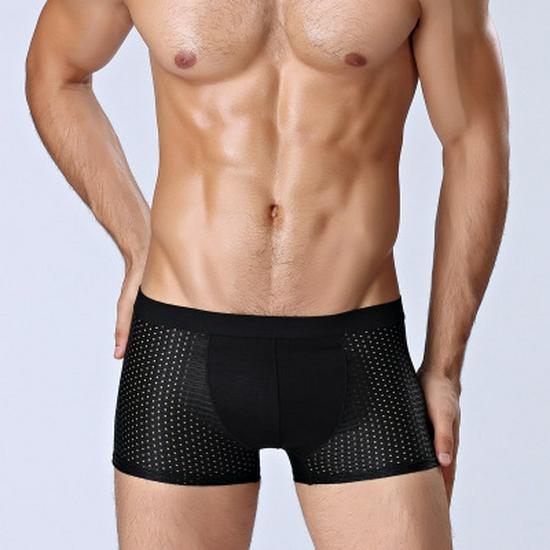 Men's Summer Mesh Transparent Ice Silk Boxer Briefs - Breathable & Sexy