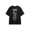 Lining Cultural Series Printed Letter Crew Neck Short Sleeve T-Shirt Men Tops Black AHSU319-3