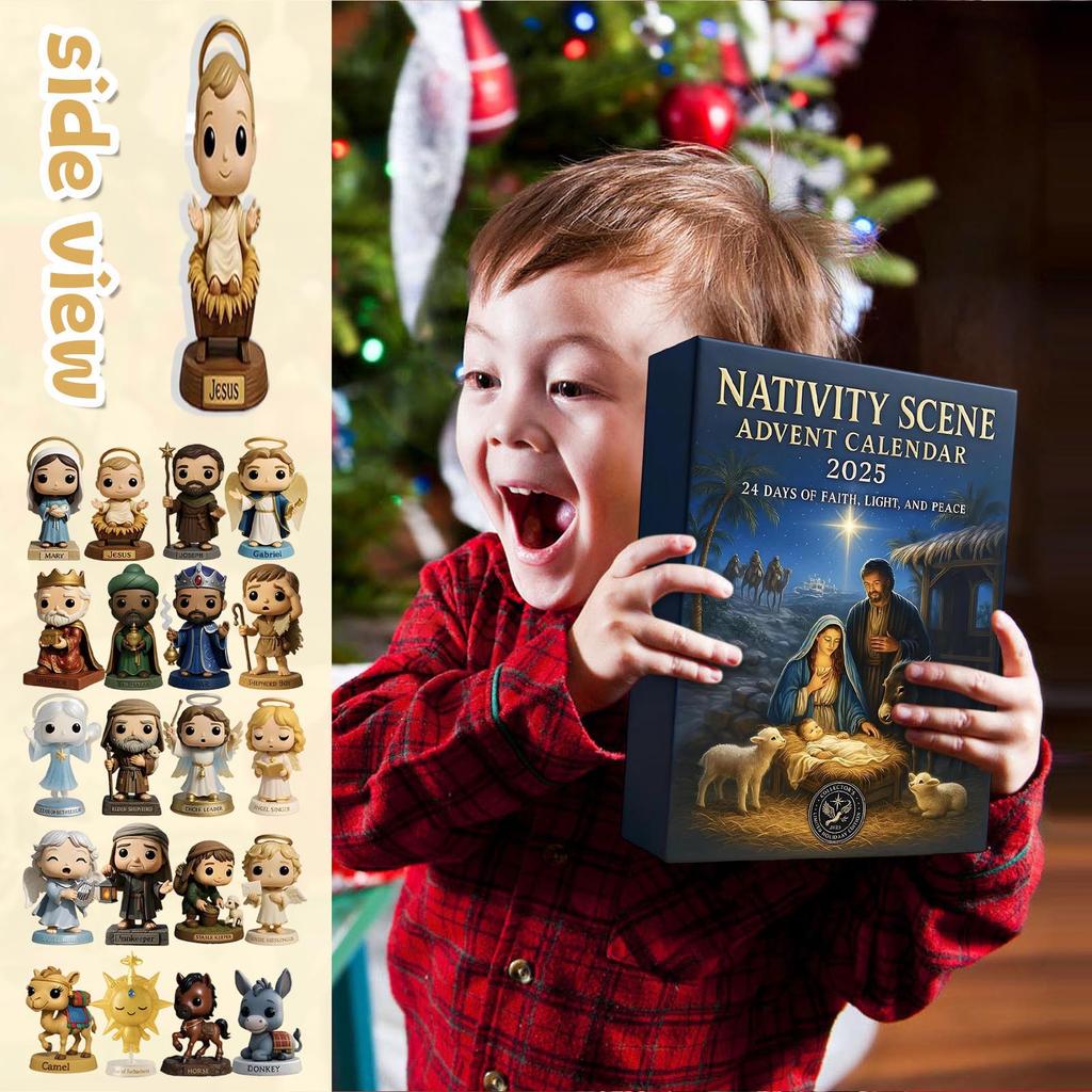 Nedräkningskalendern innehåller 24 presenter, en nedräkningskalender och en överraskningspresent