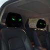 2PCS Funny Face Printing Car Seat Cover Black Car Headrest Protector Car Headrest Cover  Halloween