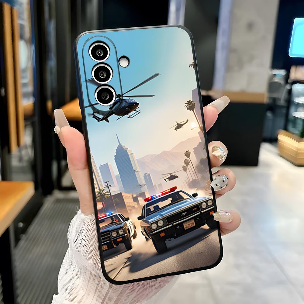 Husă de telefon Grand Theft Auto GTA V Pentru Samsung A25 A13 A33 5G A54 A36 A35 A56 A52 A14 Antișoc Capac Moale