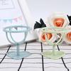 3Pcs Women Makeup Beauty Powder Puff Egg Sponge Display Stand Holder Drying Rack