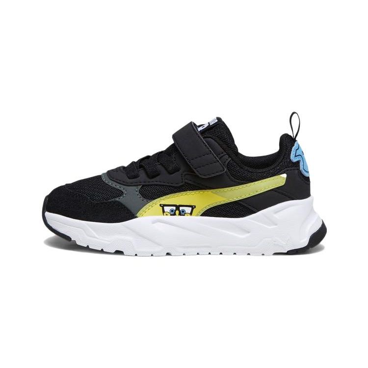 Puma Trinity Series Comfortable Versatile Anti-Kick Durable Low-Top Kids Casual Shoes Kids Casual Shoes Black 393900-01