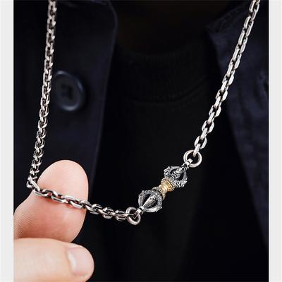 Retro budistinis Vairos piestukas pakabukas vyriškas karoliai papuošalų rinkinys palaiminimo laimingas amuletinis karoliai vyrams vakarėlio aksesuarai