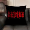 D-Deicide Band Cushion Cover Natural Linen Organic Fabric Double-Sided Printing Sofa Home Decor Gift Pillow Case