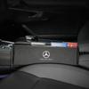 For Mercedes Benz Car Logo Seat Gap Organizer Box Storage Bag W204 W205 W203 W211 W212 W213 W201 W210 W124 W126 CLA CLK CLS GLA  Z7