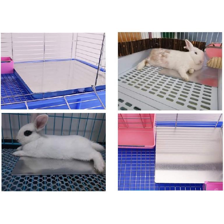 Comtim Rabbits Cooling Mat, Self Cooling Mat Pad for Hamster Guinea Pig Chinchilla Bunny Kitten Cat and Other Small Animals, Pet Cool Plate Ice Bed,