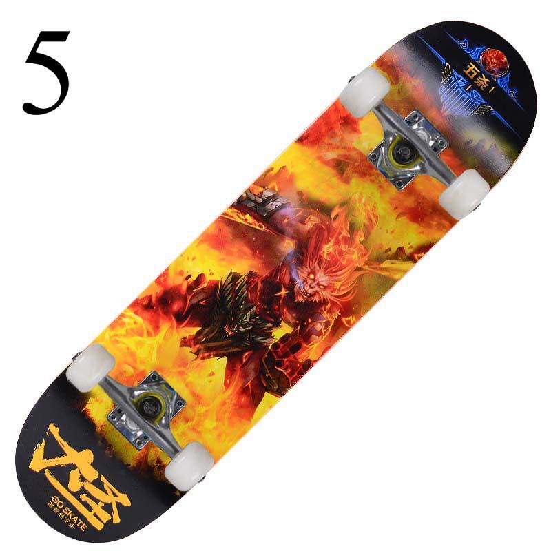 80*15cm Doppel Rocker Spider Longboard Cartoon Childern Skateboard Ahorn Bord Kind Skate Board Skateboarding Kinder Skateboard