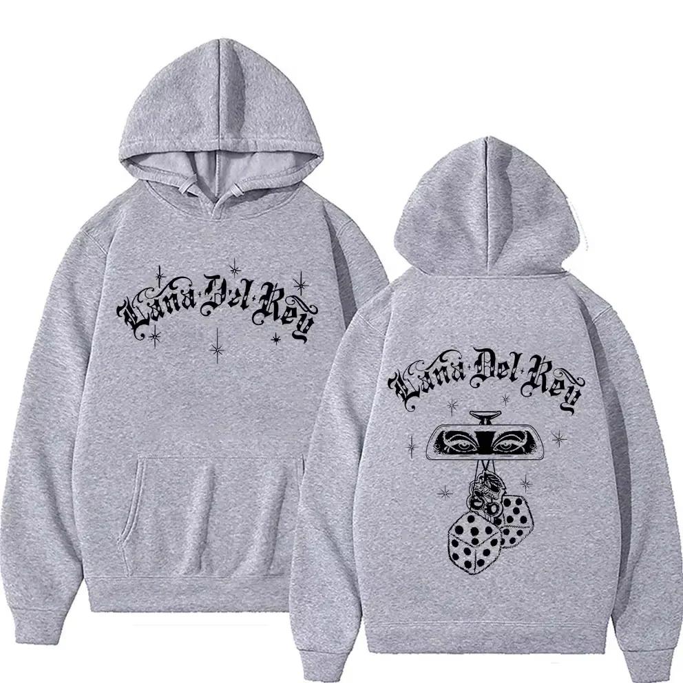 Singer Lana Del Rey Men's Hoodie Tour Printed Long-sleeved Hip-hop Fashion Aesthetic Hoodie