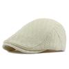 Beret Spring Summer Straw Sun Cap Hat Men Women Breathable Flat Beret Cap Male Female Adjustable Artist Painter Beret Hat