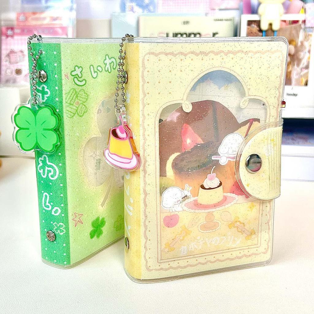 A7 Glitter Planner: Portably Cute Detachable Loose-leaf Sticker Album Pocket Book Wakawaka