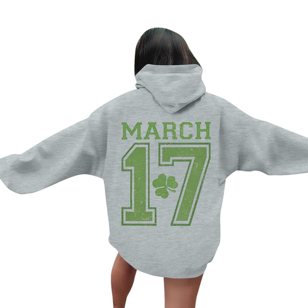 Men's St. Paul's Day Letter Hooded Sweatshirt