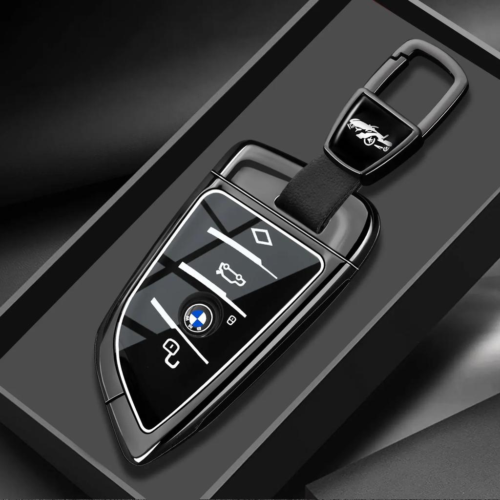 Zinc Alloy Car Key Case Cover for BMW X1 X3 X4 X5 F15 X6 F16 G30 7 Series G11 F48 F39 520 525 F30 118i 218i 320i Car Accessories