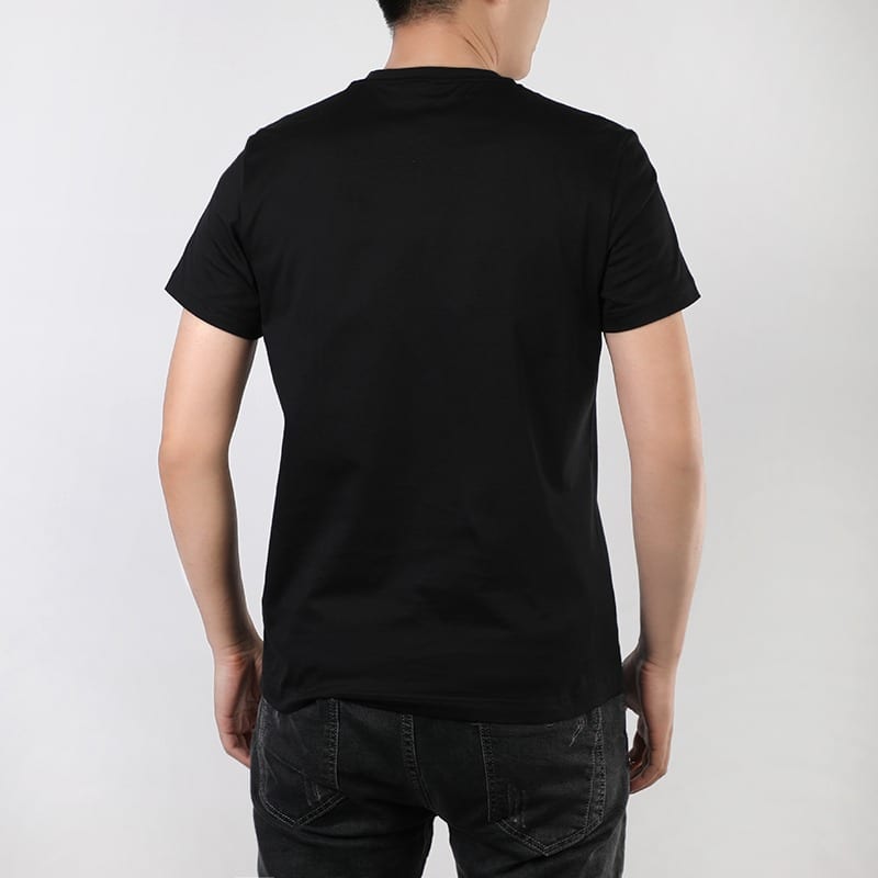 adidas T Shirts Men's Black Crew Neck Moderate Straight Fit FT8833