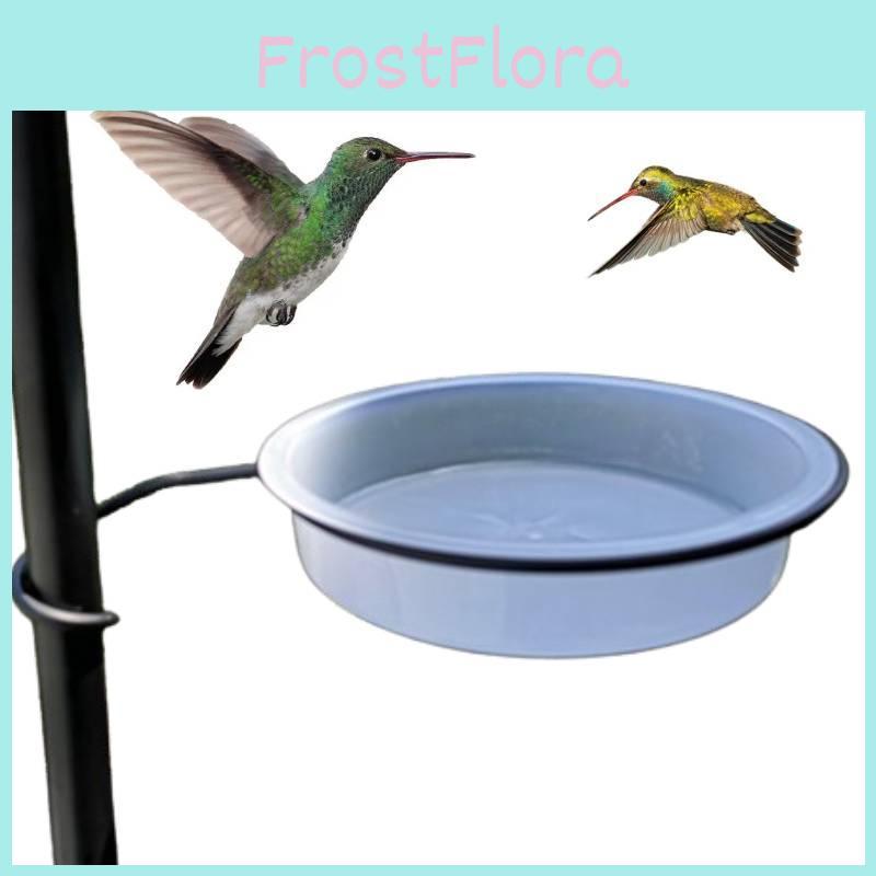 Hochwertiger Plastik-Vogelfutterspender mit stabilem Metallständer und vielseitiger Kolibri-Wasserschale für den Außenbereich