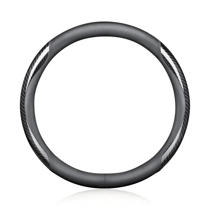 

Car Suede carbon fiber non-slip steering Wheel Cover Protector For SsangYong Actyon Turismo Ssang Rodius Rexton Korando Kyron