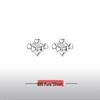 Sterling Silver Japanese Style Mini Heart Earrings for Women - Sweet and Simple Design
