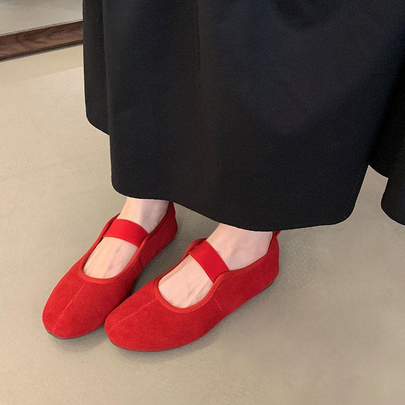 Fashion 2025 New Fashion Round Toe Women Mary Janes Flats Shoes Soft Female Slip On Footwear Shallow Ladies Flats With Shoes New