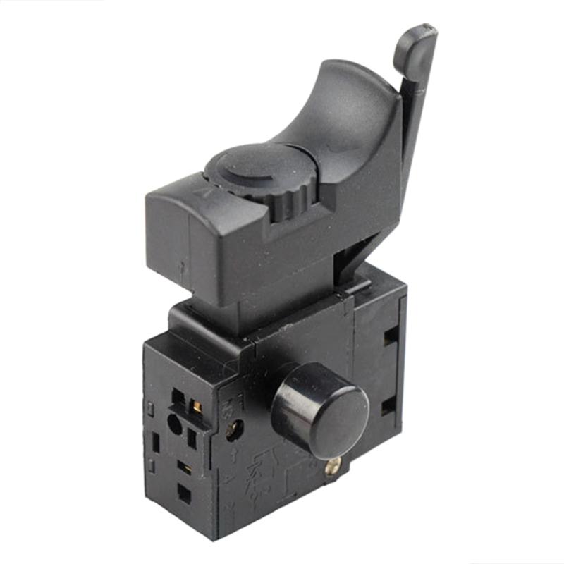 Trigger Switch 220V 6A FA2-6/1BEK Electric Hand Drill Speed Control Lock on Push Button Switch Electric Tool Accessories