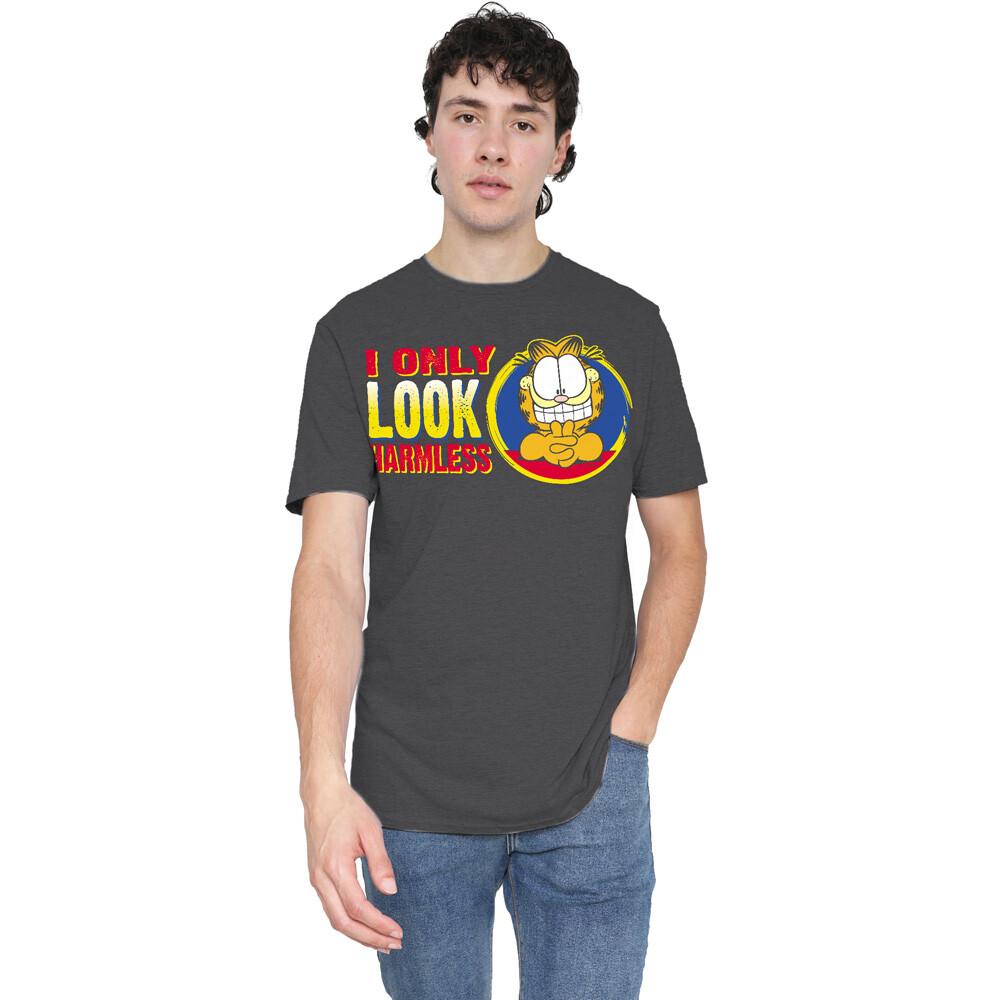 Garfield I Only Look Harmless T-Shirt S-3XL Charcoal M