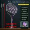 2800V 106CM Extendable Electric Mosquito Racket Rotating Head 2 In 1 Bug Swatter Rechargeable Adjustable Grid Gnat Trap Catcher
