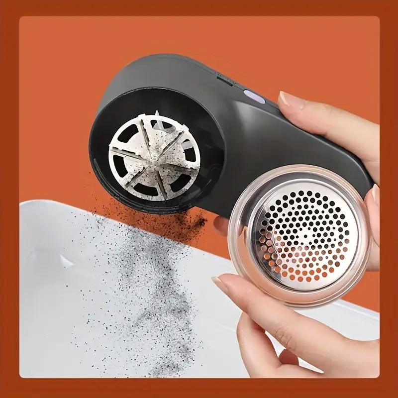 USB Rechargeable Electric Shaver Trimmer with Digital Display, Fashionable Black and Purple, Manual Operation, 500mAh Lithium Battery